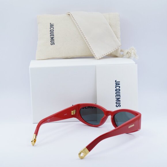 Jacquemus OVALO JAC/4 C8 Cat Eye Sunglasses - Red\\Grey main image 11